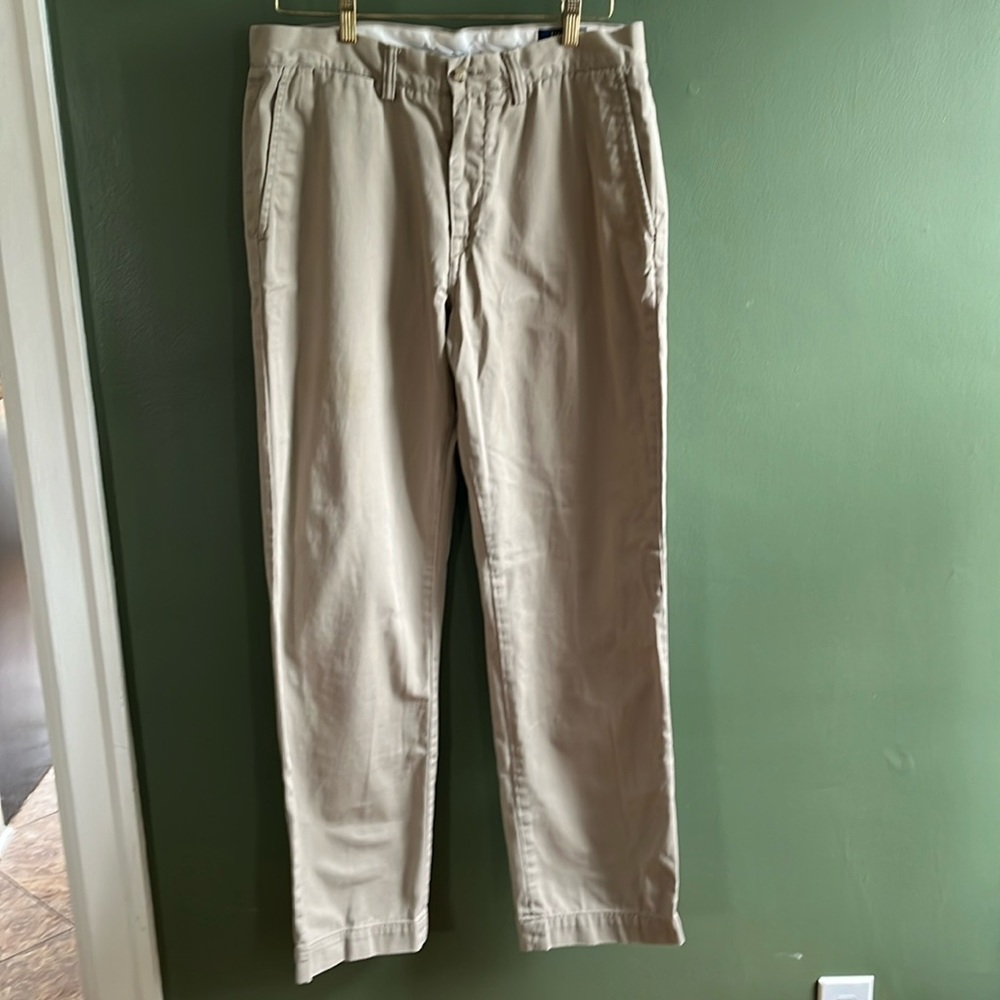 Ralph Lauren The Polo Chino 33/32 7.8 oz Twill RN 41381 Khakis